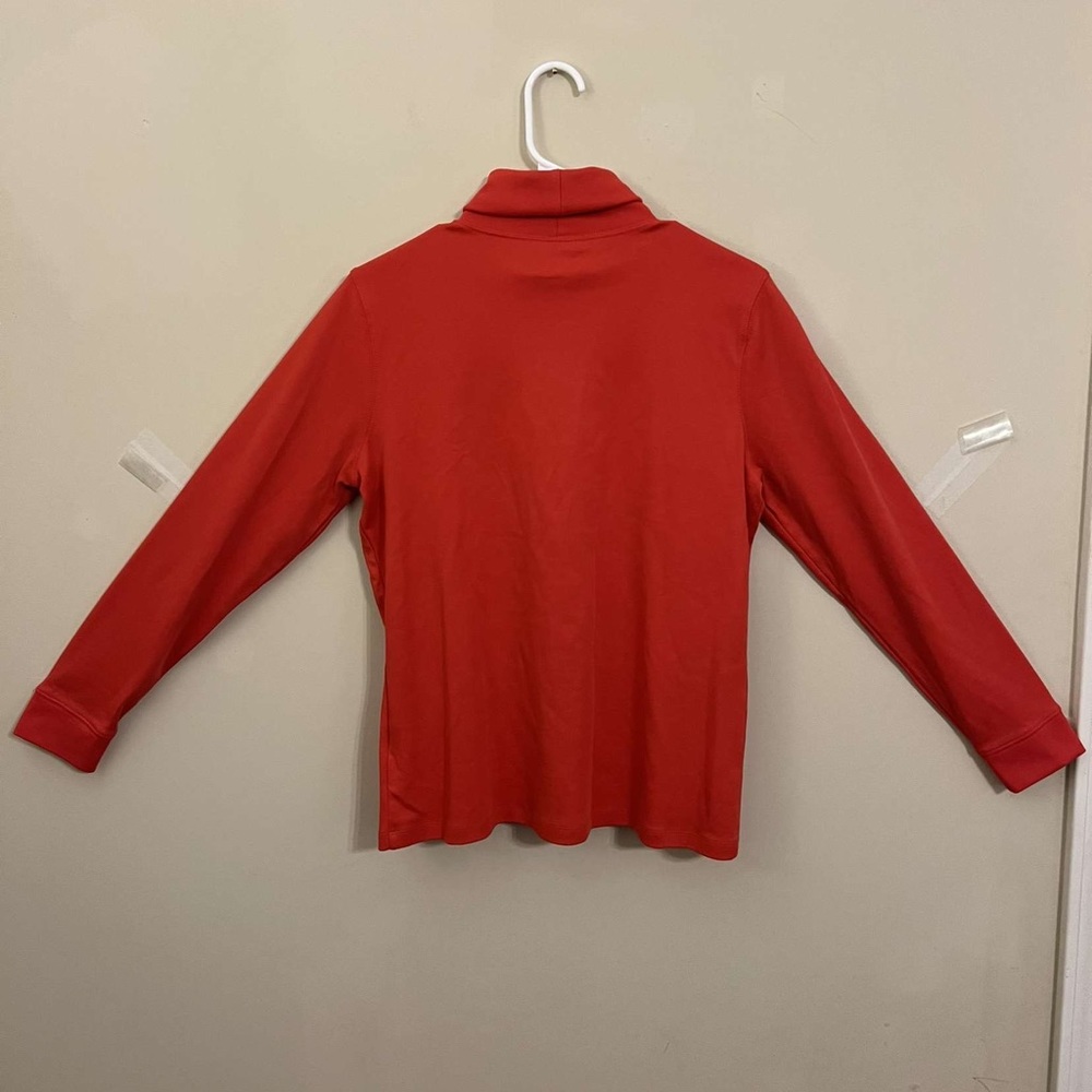 L.L. BEAN RED TURTLE NECK LONG SLEEVE WOMANS